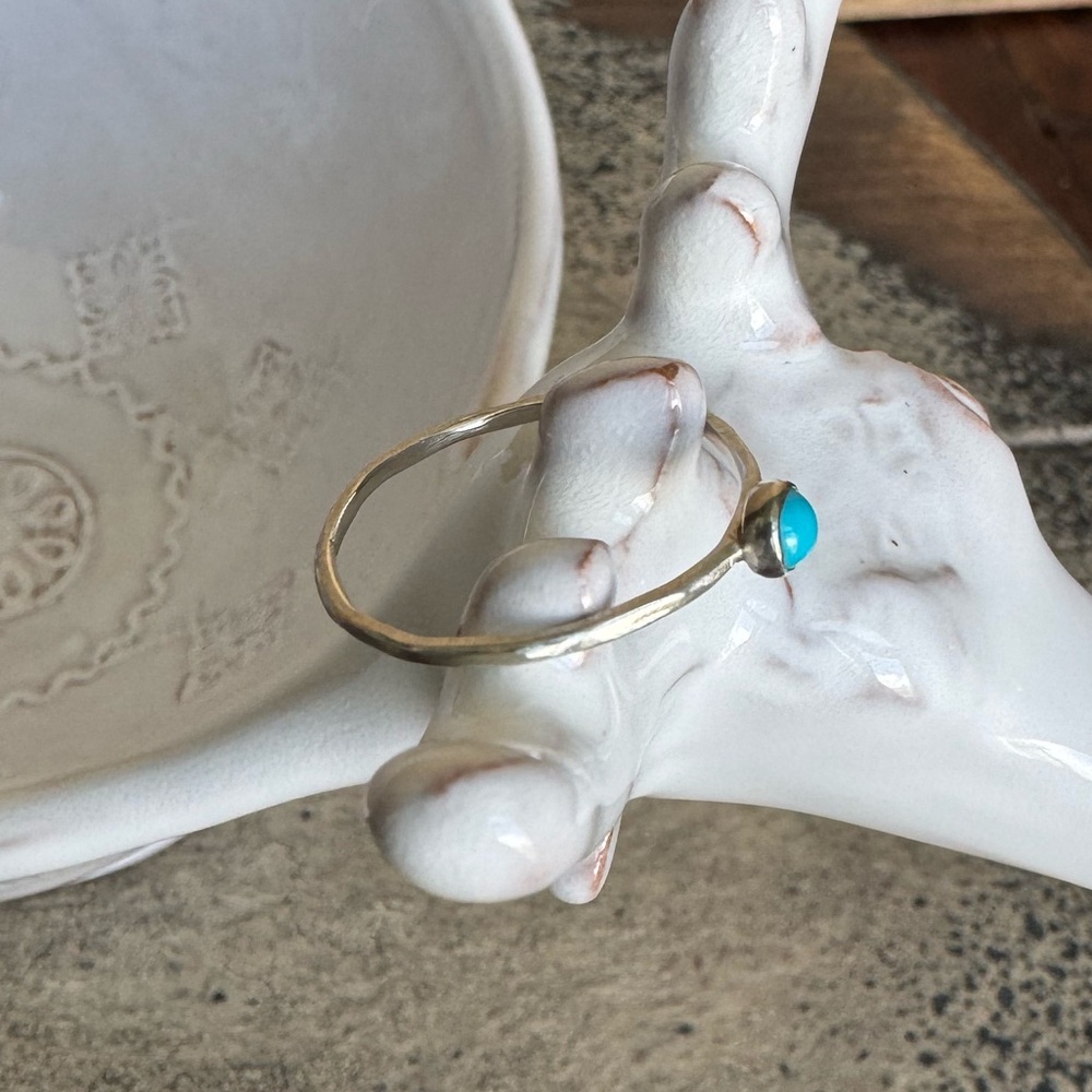 Turquoise Stacking Ring - image 2